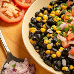 

A flavorful vegan, gluten-free, egg-free, nut-free, soy-free and lactose free side dish or appetizer made of black beans and corn.