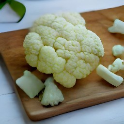 chopped cauliflower.