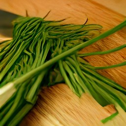 chopped chives.