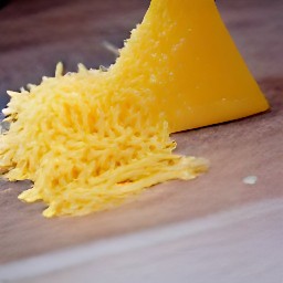 grated cheddar cheese.