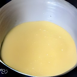 the eggs are whisked.