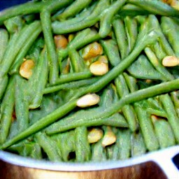 a green bean mixture.