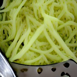 zucchini that has been grated.