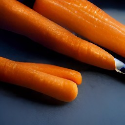 peeled carrots.