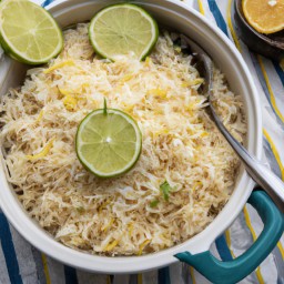 

This vegan and gluten-free Lemon Cilantro Rice Pilaf is a delicious side dish made with long grain rice, perfect for light and healthy recipes. It's also free of eggs, nuts, soy, and lactose!