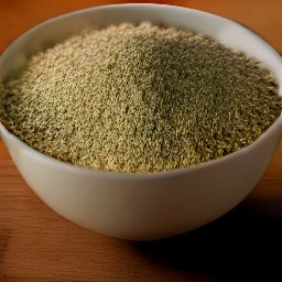 a bowl of breadcrumbs mixed with salt, dried parsley, black pepper, garlic powder, onion powder, dried oregano and dried basil.