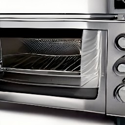 the toaster oven will heat to 450°f.