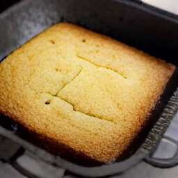 a square pan of batter cooked for 20 minutes.