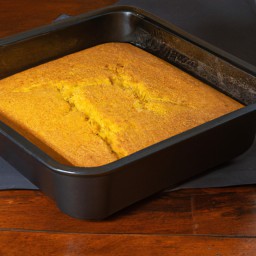 

This vegan, eggs-free, nuts-free and lactose-free European cornbread is a delicious combination of cornmeal, all purpose flour, granulated sugar, rice milk and olive oil.