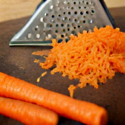 shredded cabbage and carrots.