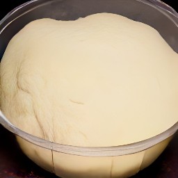 a dough that has been set aside for 18 hours.