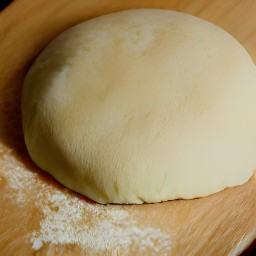 after two minutes of kneading, the dough more elastic and smooth.