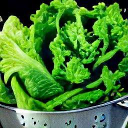 a clean, rinsed head of lettuce.