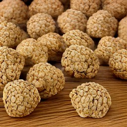 the mixture rolled into equal balls.