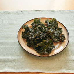 

Kale chips are a delicious and nutritious vegan, gluten-free, egg-free, nut-free, soy-free and lactose free side dish made of vegetables - perfect for kids!