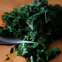 kale that has been trimmed and chopped into 2-inch pieces.