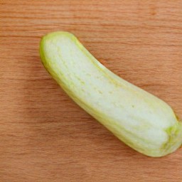 the zucchini peeled and have no skin.