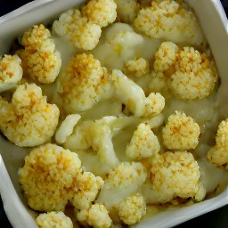 a baked cauliflower dish.