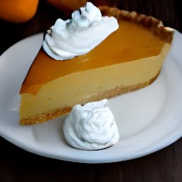a dessert with whipped cream on top.