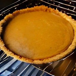 the pie tin placed in a hot oven and baked for 15 minutes.