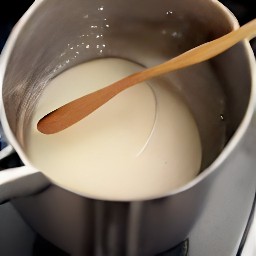 a milk-butter mixture.