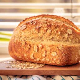

Honey Oat Bread is a delicious and wholesome snack made with all purpose flour, rolled oats, almond milk and agave syrup - perfect for those who follow an eggs-free diet!