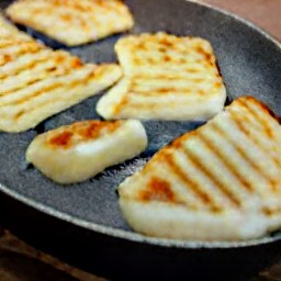 fried halloumi.