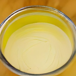 a bowl of melted butter.