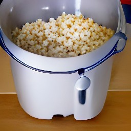 a bowl of popcorn.
