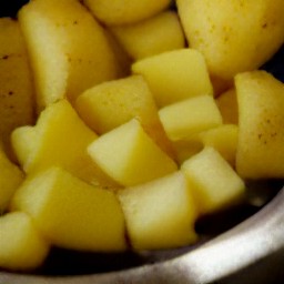 boiled potatoes.