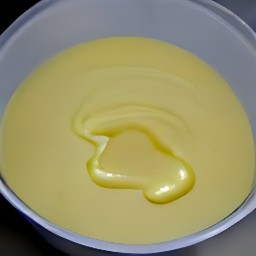 a bowl of melted butter.
