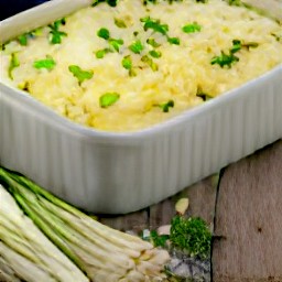 the casserole is done when the potatoes are soft and the cheese is melted.
