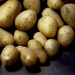 the potatoes are set aside for 2 minutes to cool.