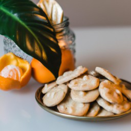 

Delicious and nut-free orange cream cheese cookies are made of shortening, cream cheese, sugar, eggs, flour and semi-sweet chocolate chips - the perfect snack or dessert!