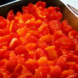 roasted red bell peppers.