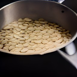 pumpkin seeds that are rinsed and drained.