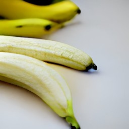 peeled bananas.