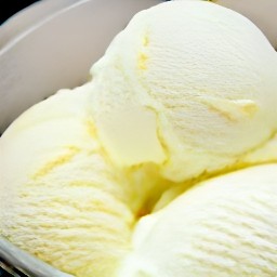 vanilla soy ice cream.