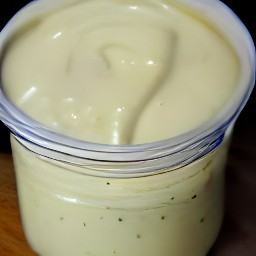 the coleslaw dressing transferred to a container, covered with a lid, and chilled in the fridge for 30 minutes.