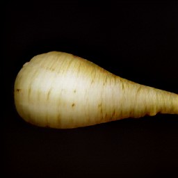 peeled parsnips.