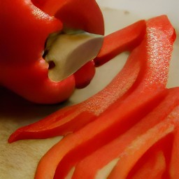 bell pepper strips.