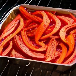 the roasting tin in a hot oven for 10 minutes and then the heat turned off.