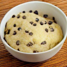 a chocolate chip cookie dough.