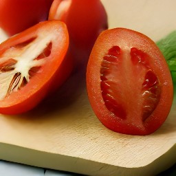 cut plum tomatoes in half, peel red onions and cut them into cubes. then, destalk oregano leaves and peel garlic.