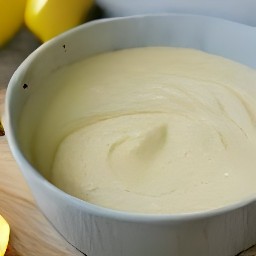 a bowl of batter.