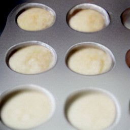 the batter should be put in the muffin tin 2/3 full.