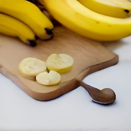 a peeled banana.