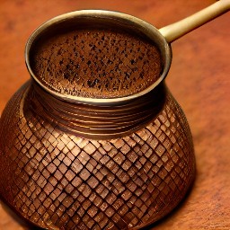 a cup of turkish coffee.