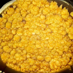 a corn flakes and peanut butter mixture.