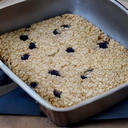 a flat, even layer of cookie mixture.